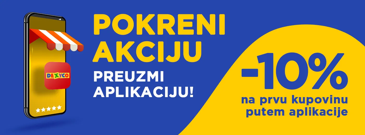  10% popusta na prvu kupovinu putem mobilne aplikacije!