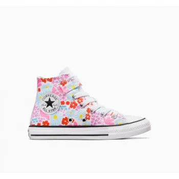 CONVERSE PATIKE CHUCK TAYLOR ALL STAR EASY ON FLORAL - WHITE/TRUE SKY/OOPS PINK 