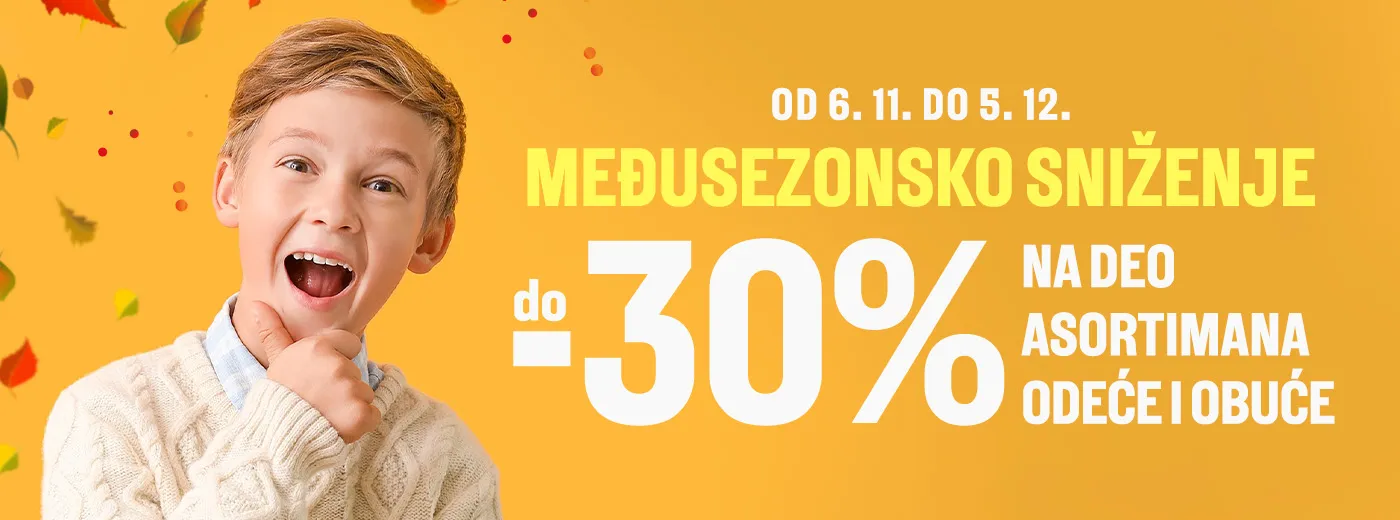 Međusezonsko sniženje - odeća i obuća