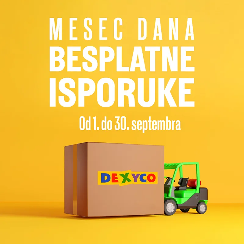Besplatna dostava u mesecu septembru!