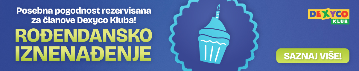 Dexyco Klub rođendansko iznenađenje desktop vizual