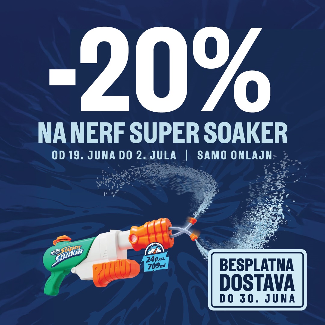 Nerf super soaker akcija