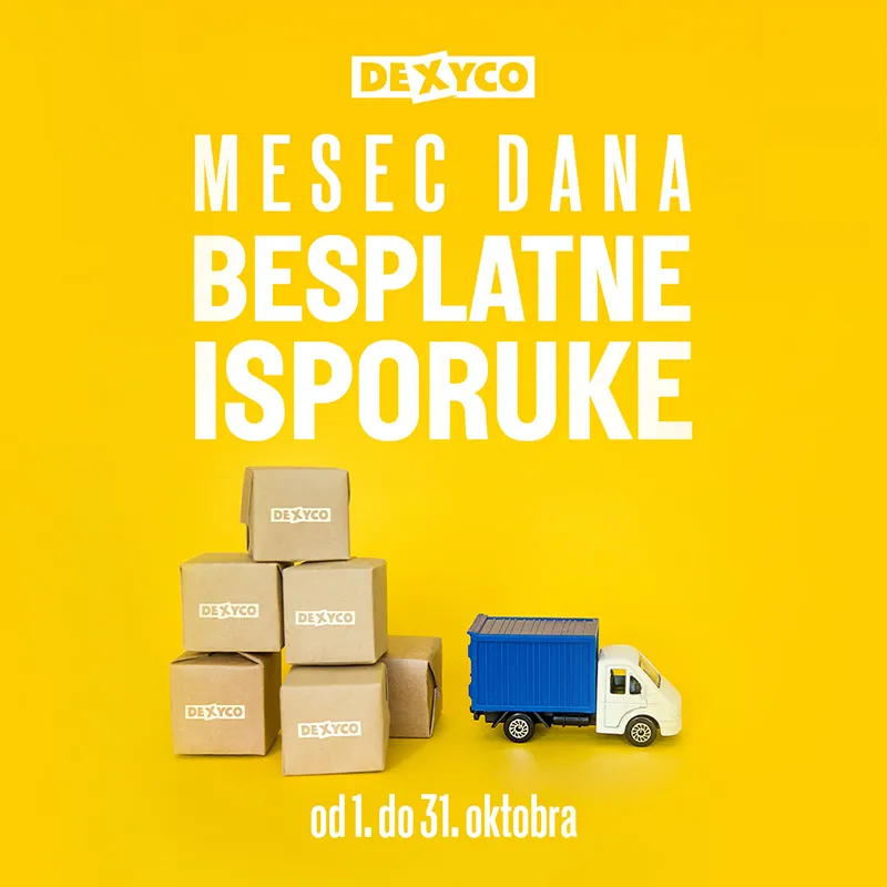 Besplatna dostava u mesecu oktobru!