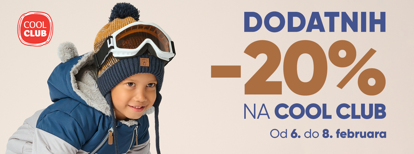 Dodatinih 20% na Cool Club