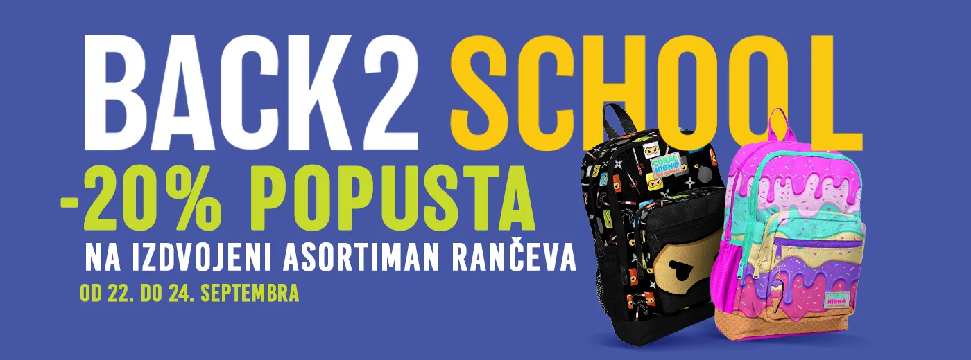 Akcija -20% na odabrane rančeve