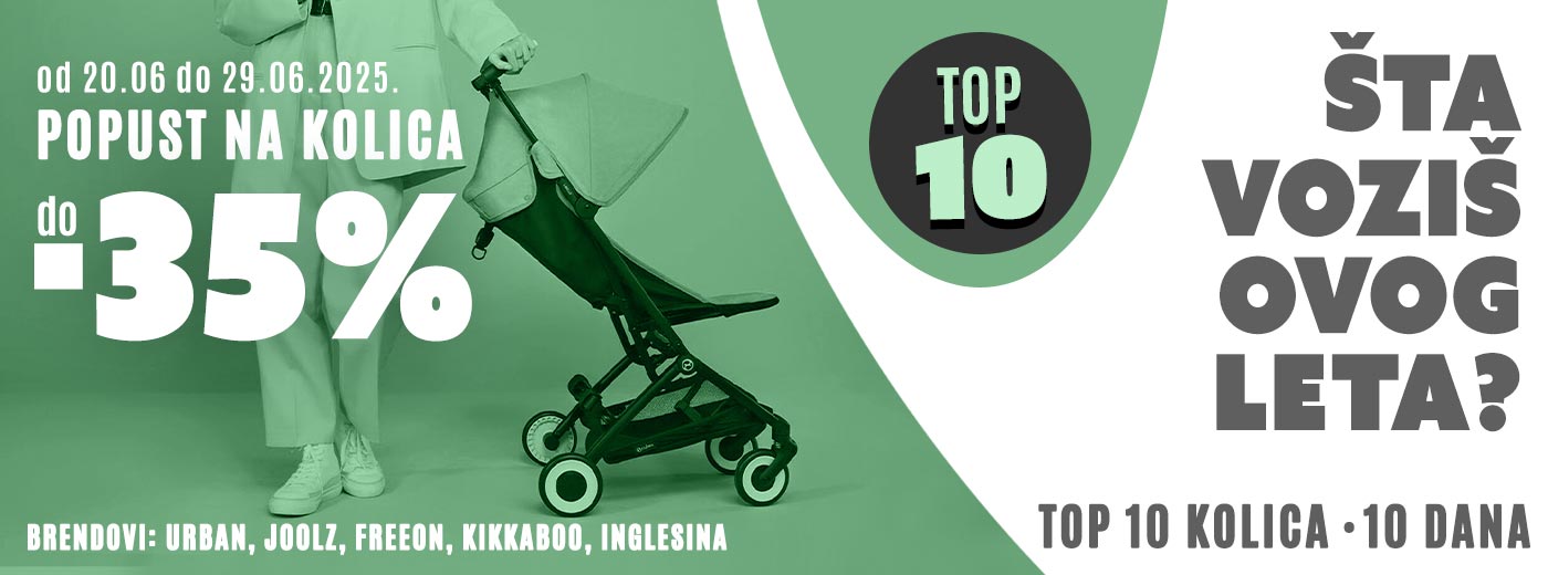 TOP 10 KOLICA