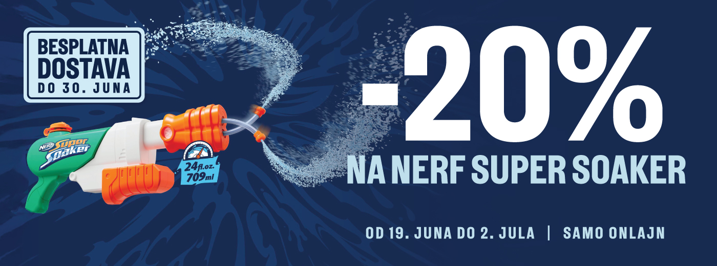Nerf super soaker akcija