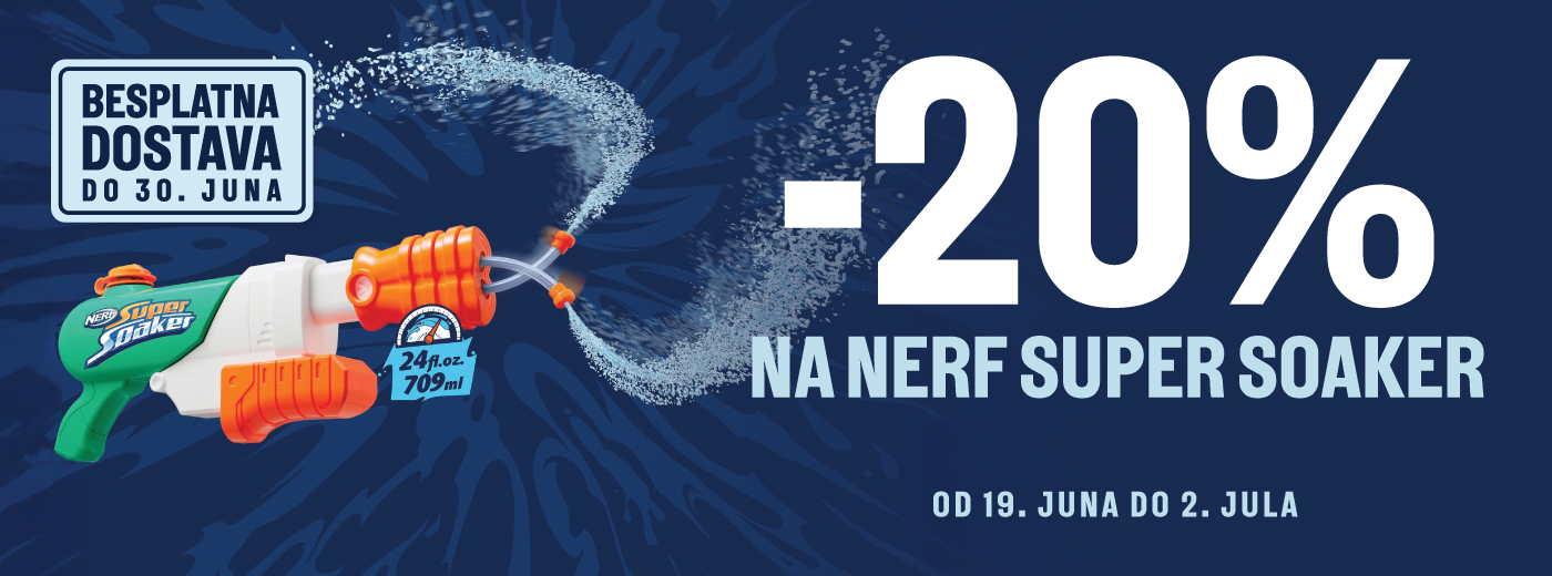 Nerf super soaker akcija