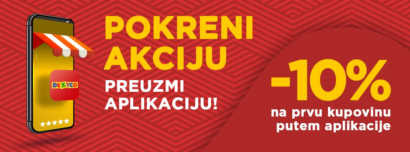  10% popusta na prvu kupovinu putem mobilne aplikacije!