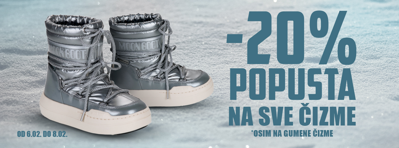 20% na sve čizme
