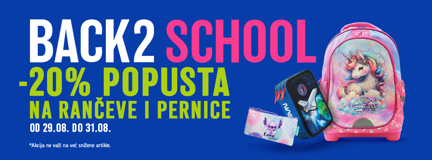 Vikend akcija rančeva i pernica