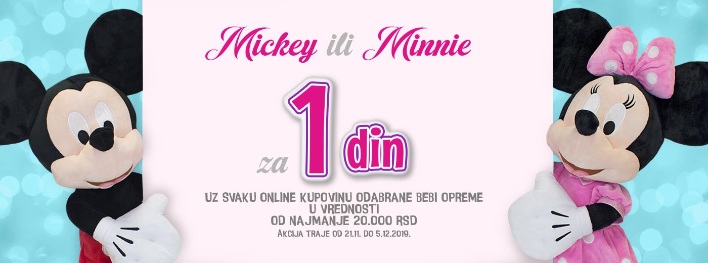 Miki ili Mini za samo 1 dinar