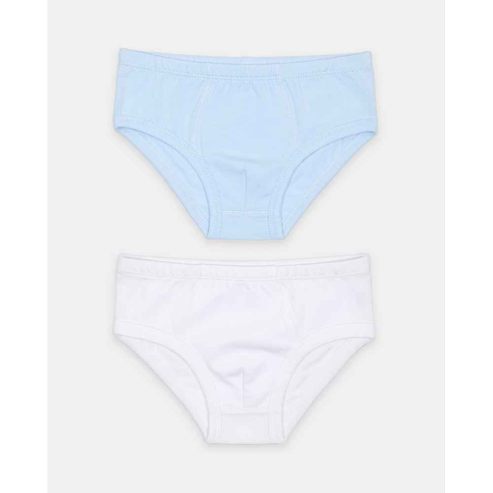 BLUKIDS GACICE BOY PK2 BRIEFS BIANCO/AZZUR