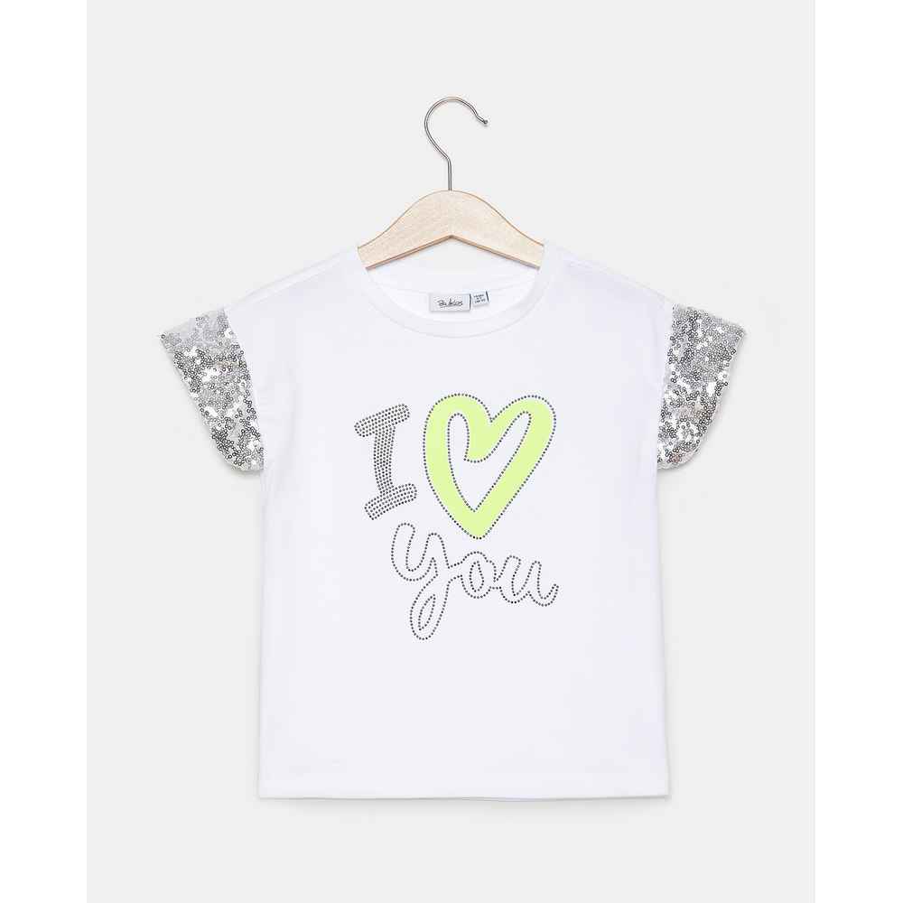BLUKIDS MAJICA KRATAK RUKAV T-SHIRT S/S BRIGHT WHITE