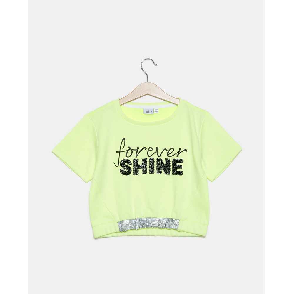 BLUKIDS DUKSERICA SWEATER LIMELIGHT FLUO 