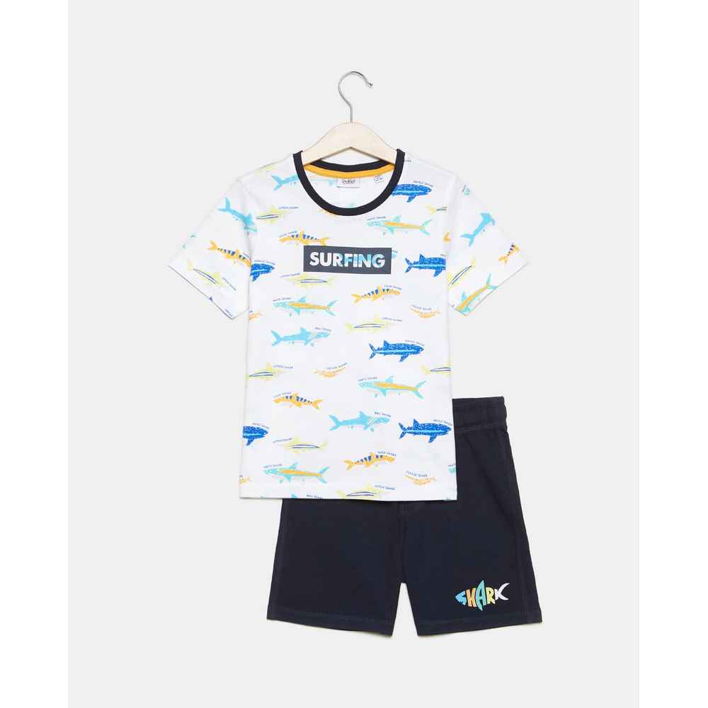 BLUKIDS TRENERKA KOMPLET JOG SET WHITE/BLUE