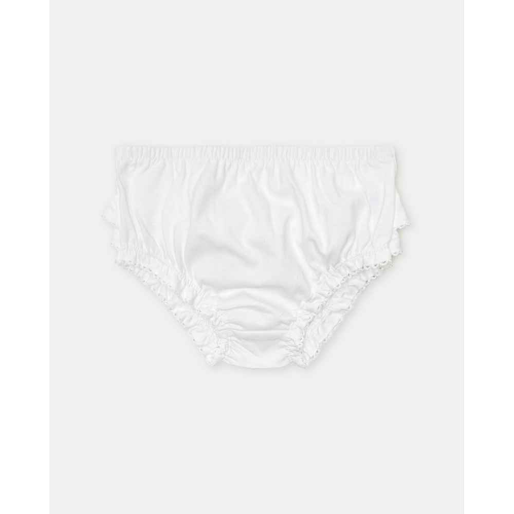 BLUKIDS GACICE BRIEF WITH RUFFLES BRIGHT WHITE