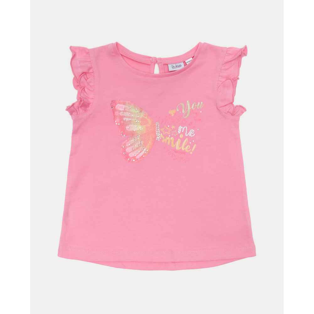 BLUKIDS MAJICA KRATAK RUKAV TSHIRT SACHET PINK