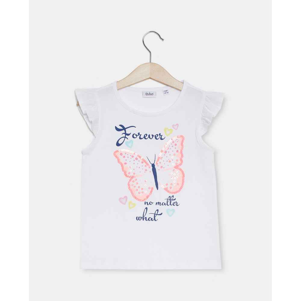 BLUKIDS MAJICA KRATAK RUKAV T-SHIRT S/S BRIGHT WHITE