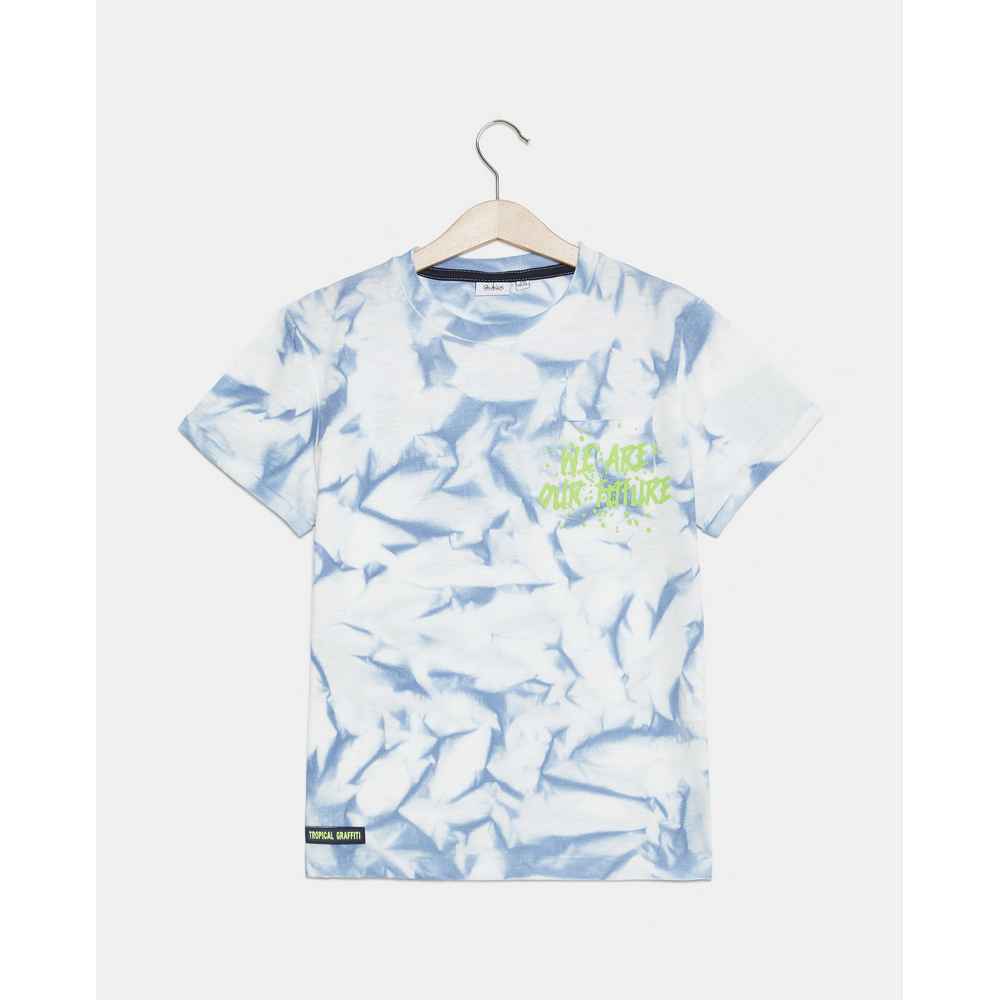 BLUKIDS MAJICA KRATAK RUKAV T-SHIRT TROPICAL WHITE