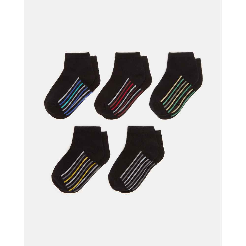 BLUKIDS CARAPE PK5 BOY ANKLE SOLID BLACK BEAUTY