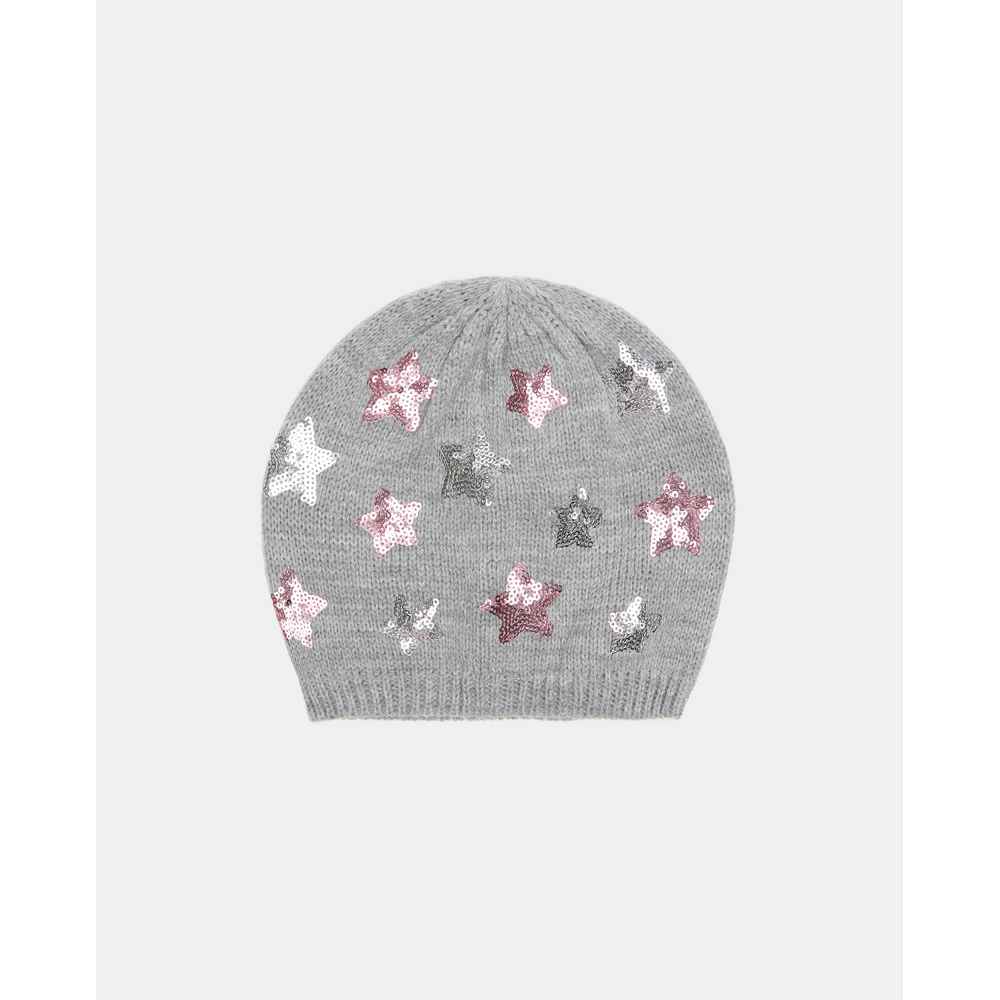 BLUKIDS KAPA HAT TRICOT STARS SEQUINS GREY MELANGE
