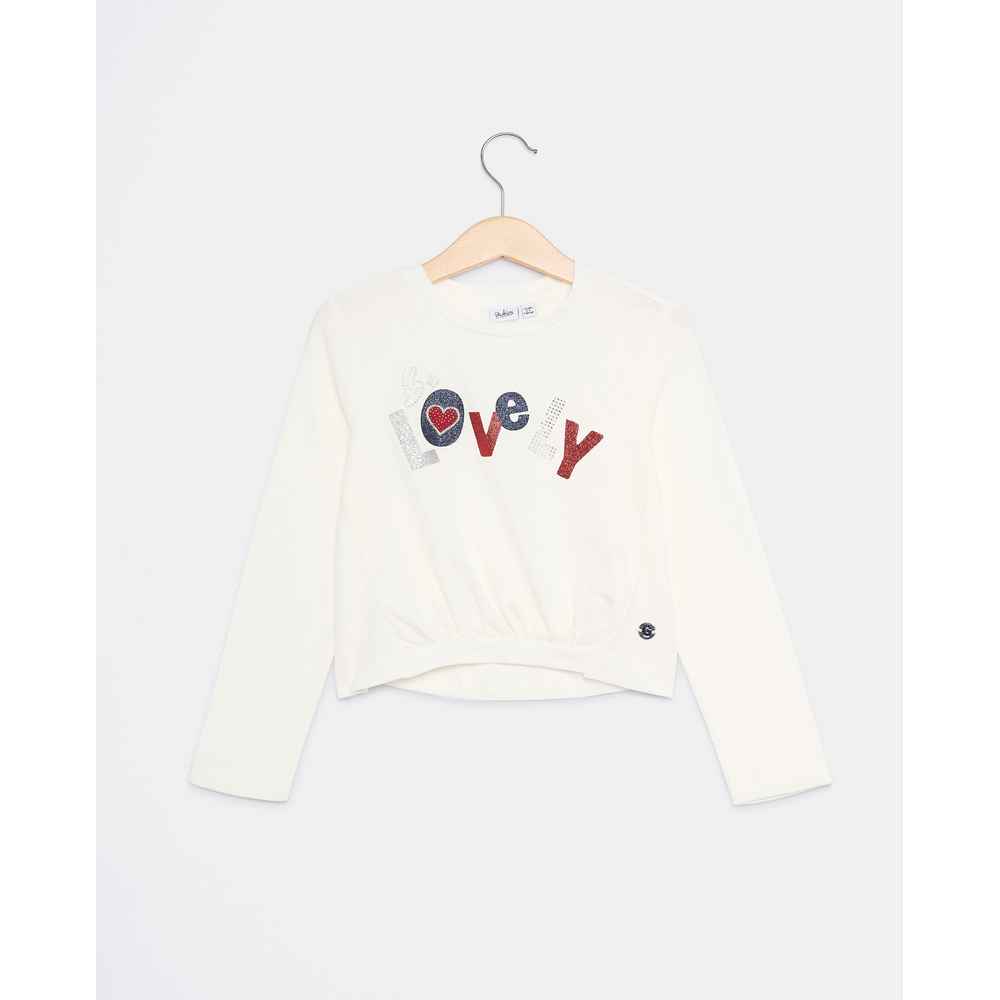 BLUKIDS MAJICA DUG RUKAV T-SHIRT L/S SNOW WHITE