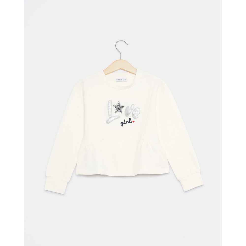 BLUKIDS DUKSERICA SWEATER SNOW WHITE
