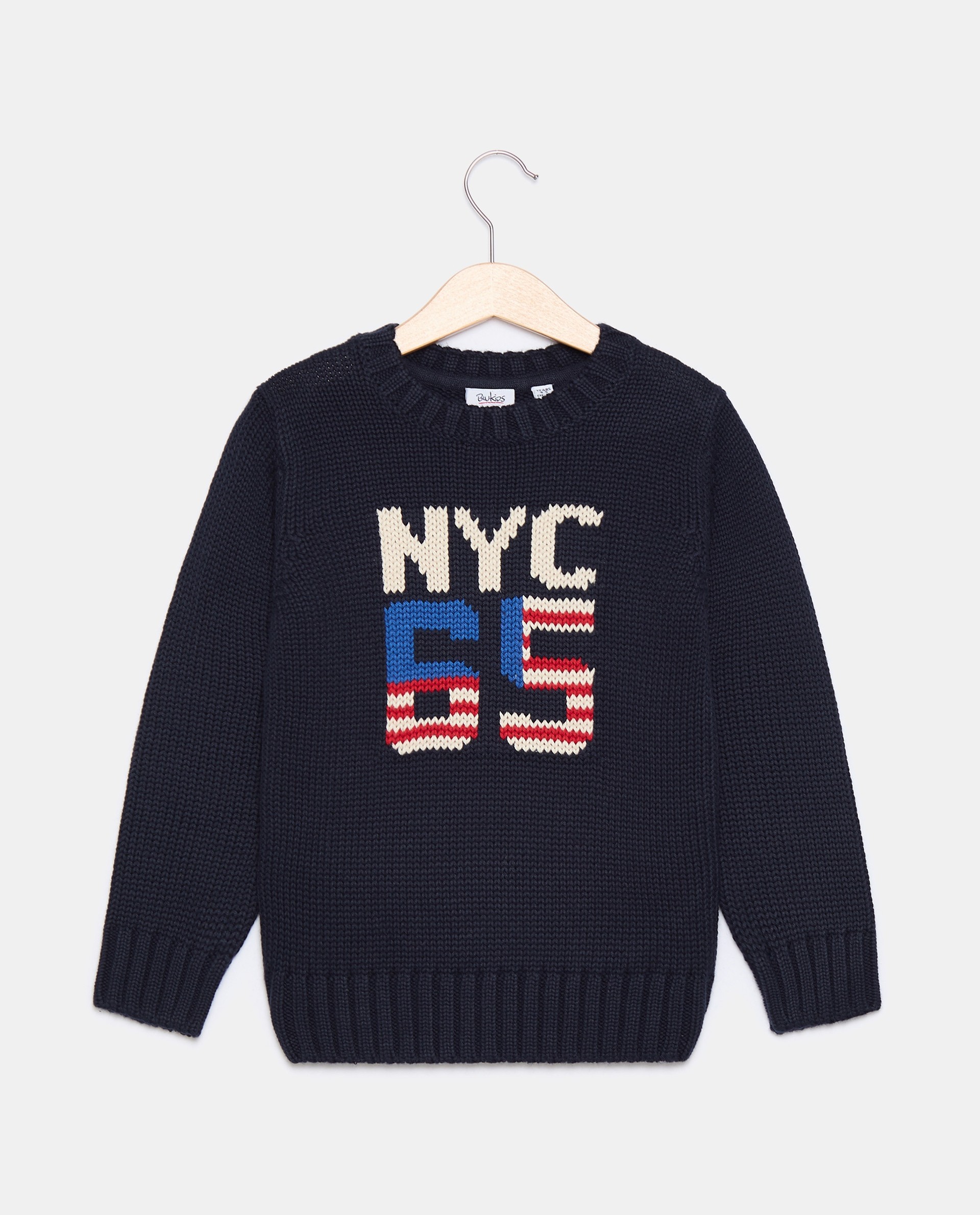 BLUKIDS DZEMPER ROUND NECK DARK NAVY