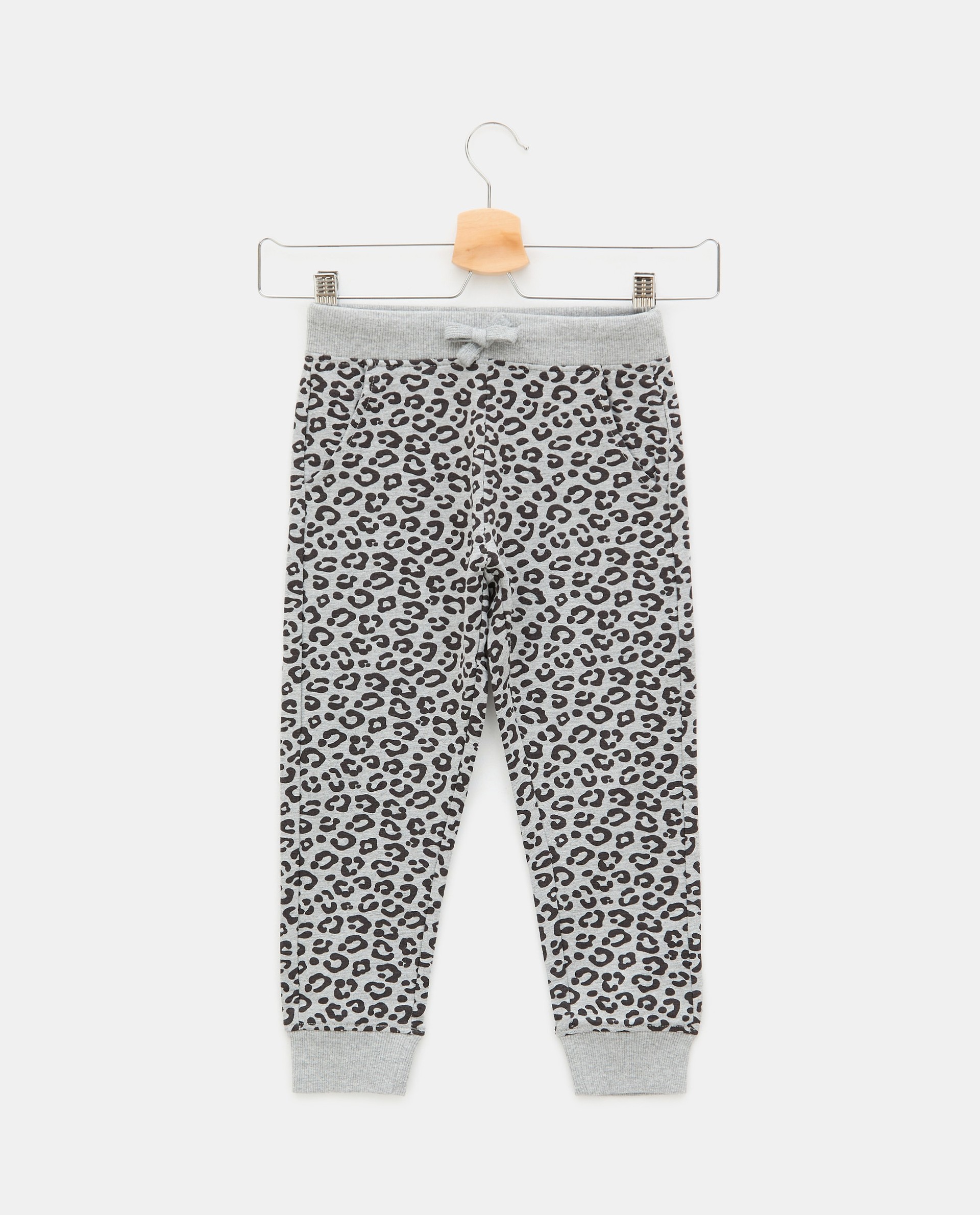 BLUKIDS PANTALONE TROUSERS AOP LIGHT GREY MELANGE