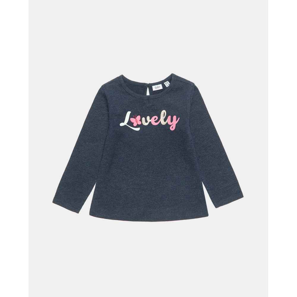 BLUKIDS MAJICA DUG RUKAV TSHIRT BLUE MELANGE