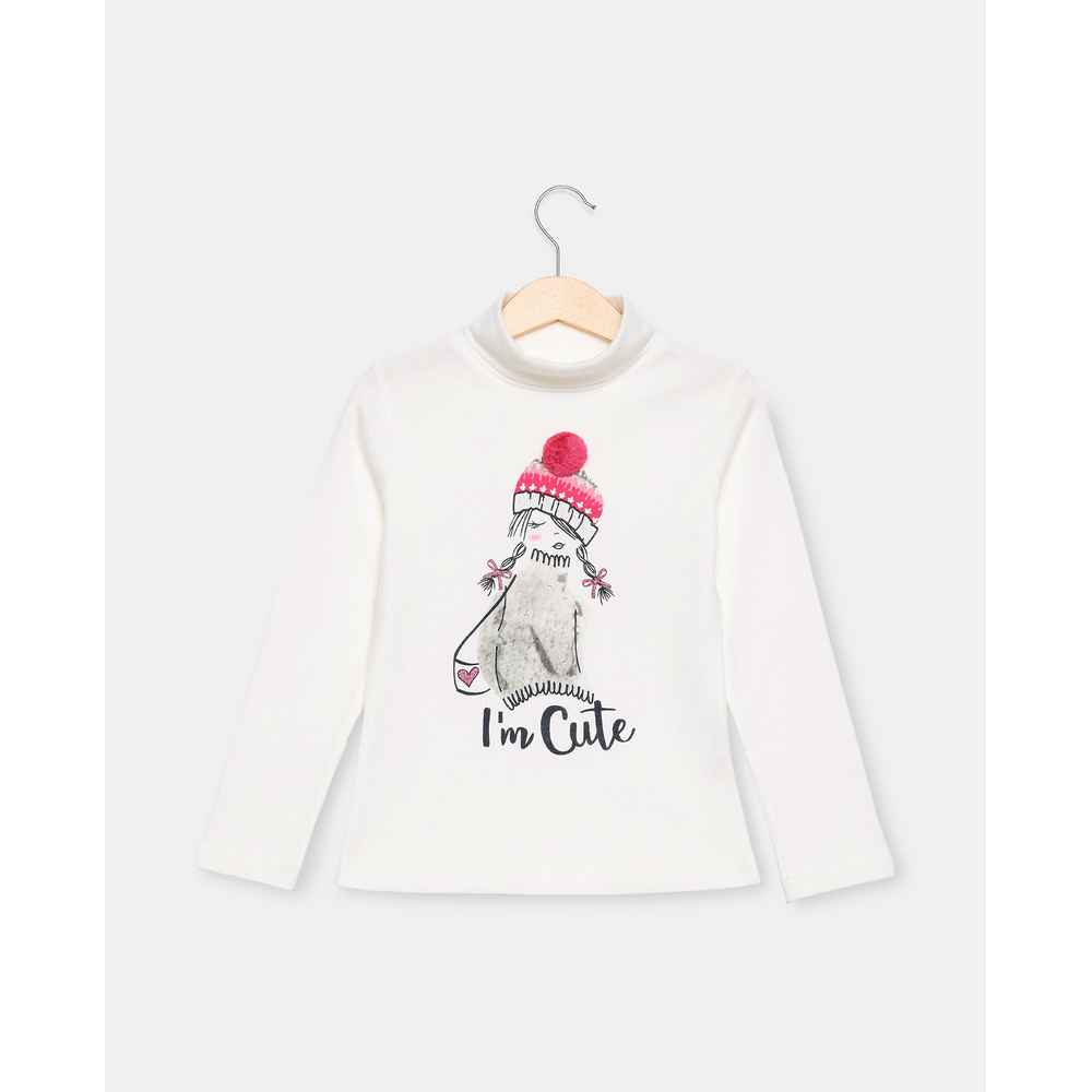 BLUKIDS MAJICA DUG RUKAV T-SHIRT L/S SNOW WHITE