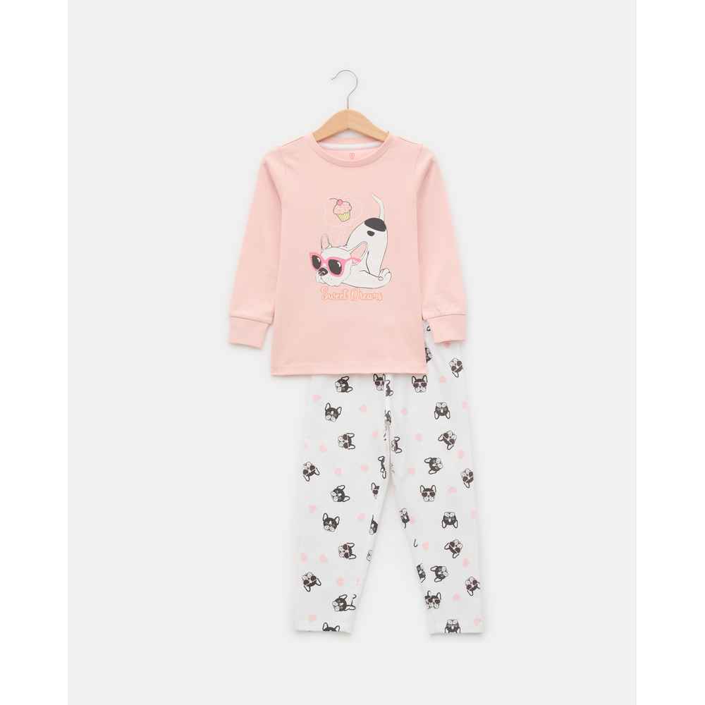 BLUKIDS PIDZAMA PYJAMAS 2/8 YRS ROSEWATER 