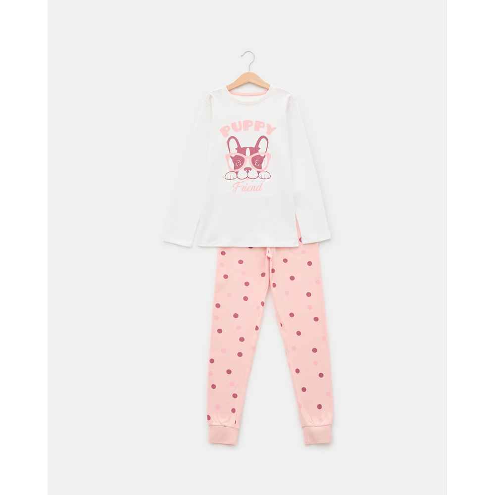 BLUKIDS PIDZAMA PYJAMAS 9/14 YRS BRIGHT WHITE 