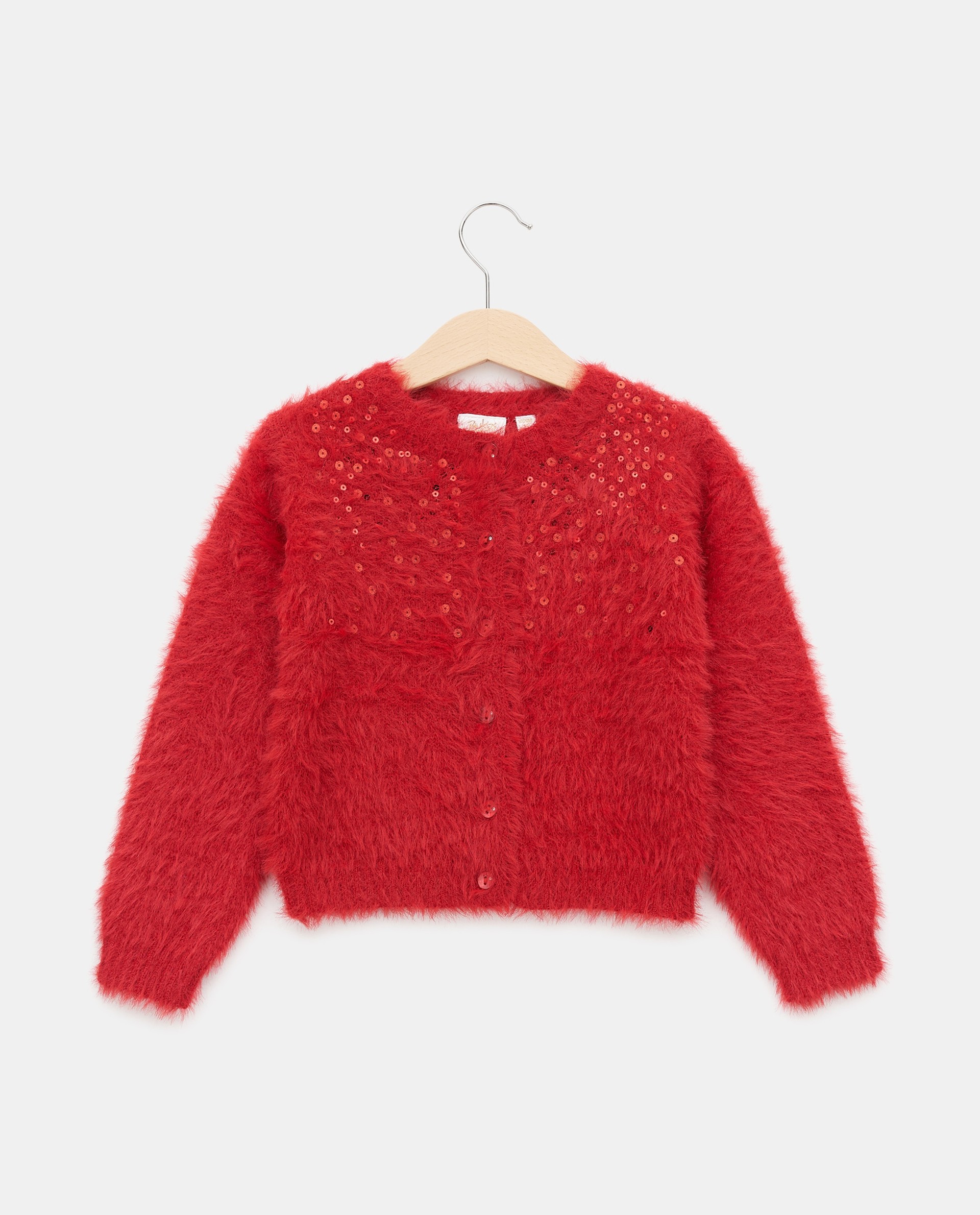 BLUKIDS DZEMPER CARDIGAN RACING RED