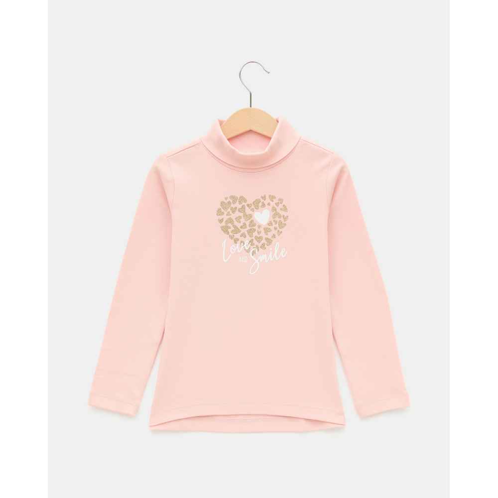 BLUKIDS MAJICA DUG RUKAV T-SHIRT L/S PINK SALT 