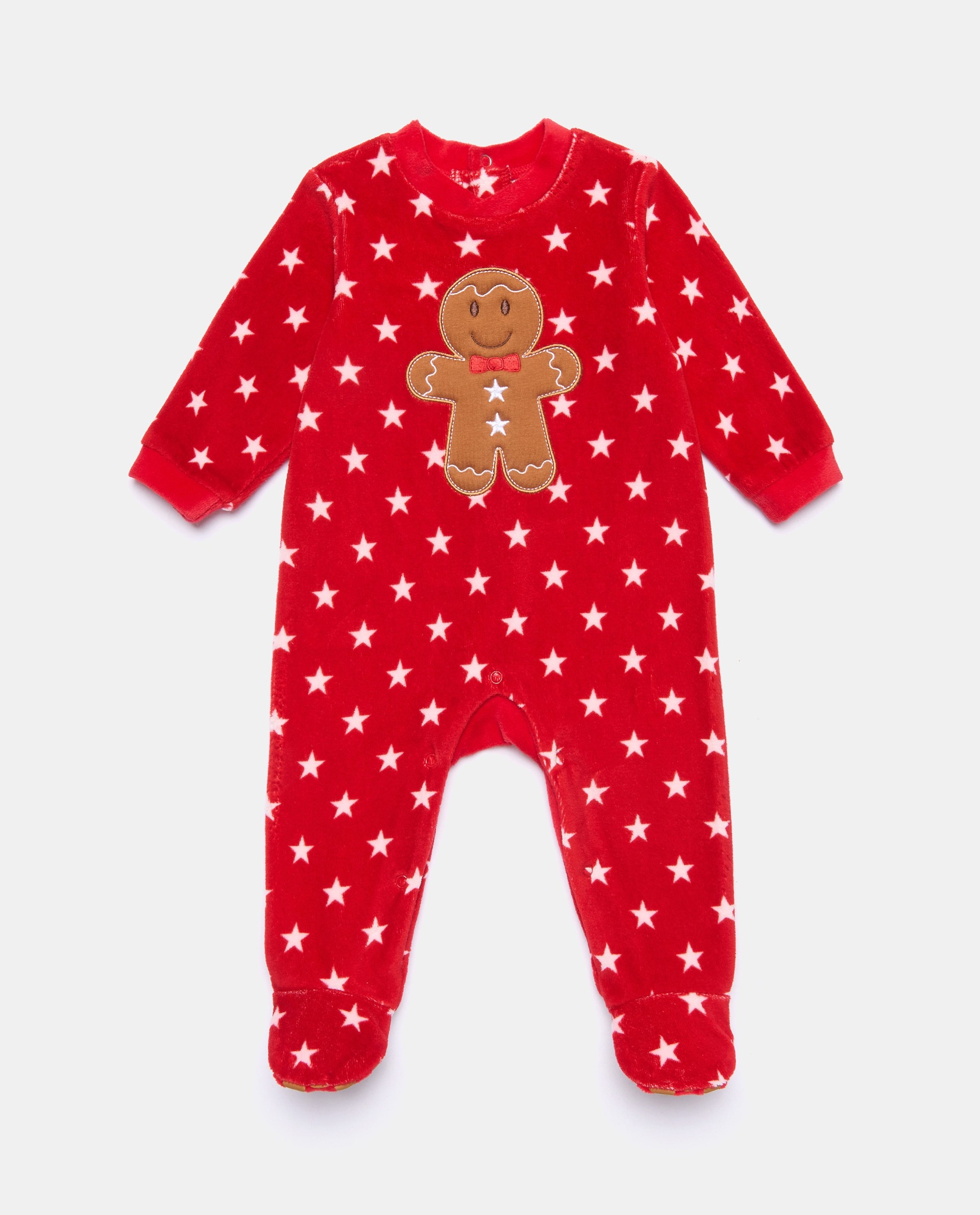 BLUKIDS ZEKA CHRISTMAS ROMPER RED/BROWN 