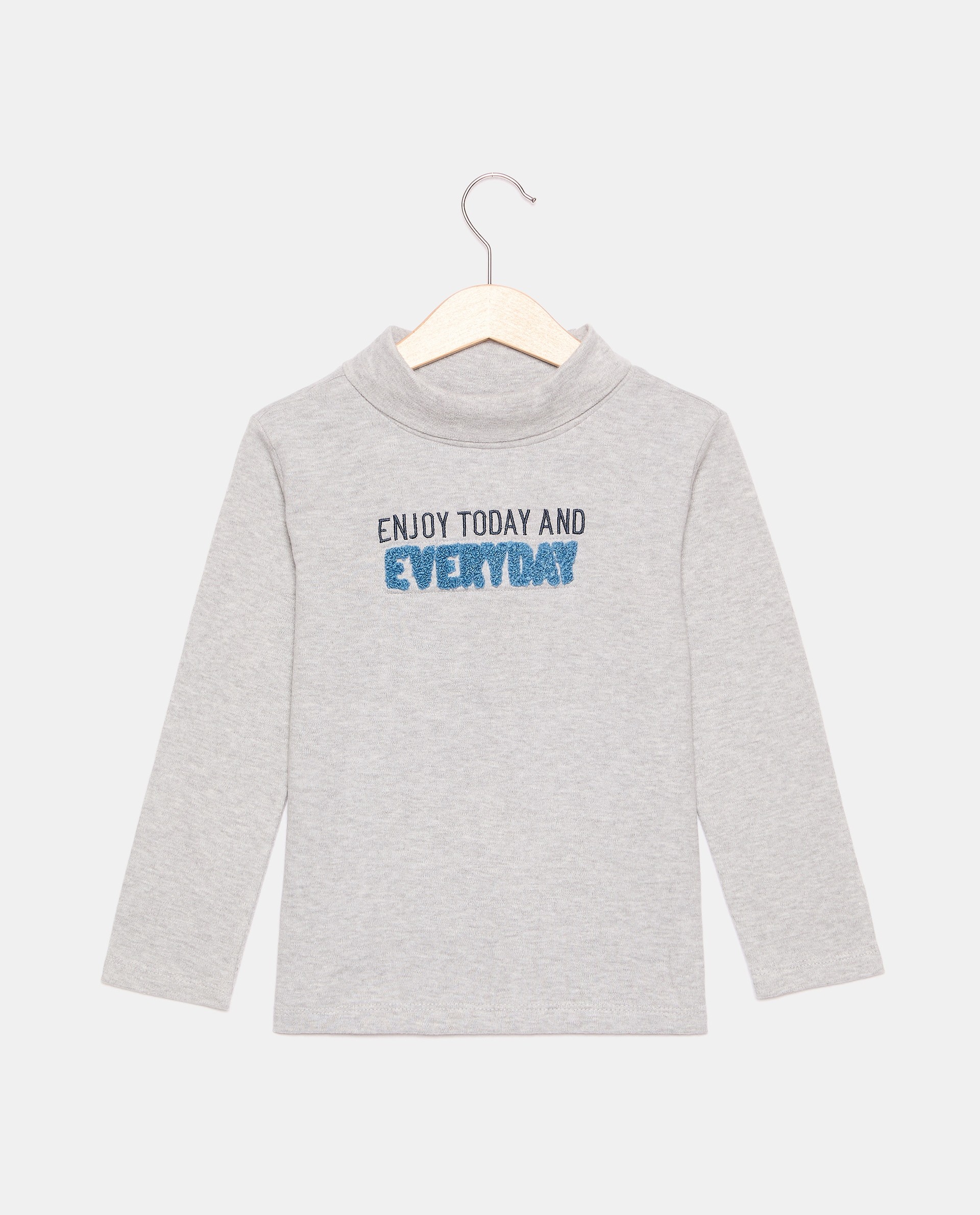 BLUKIDS ROLKA TURTLE NECK GREY MELANGE