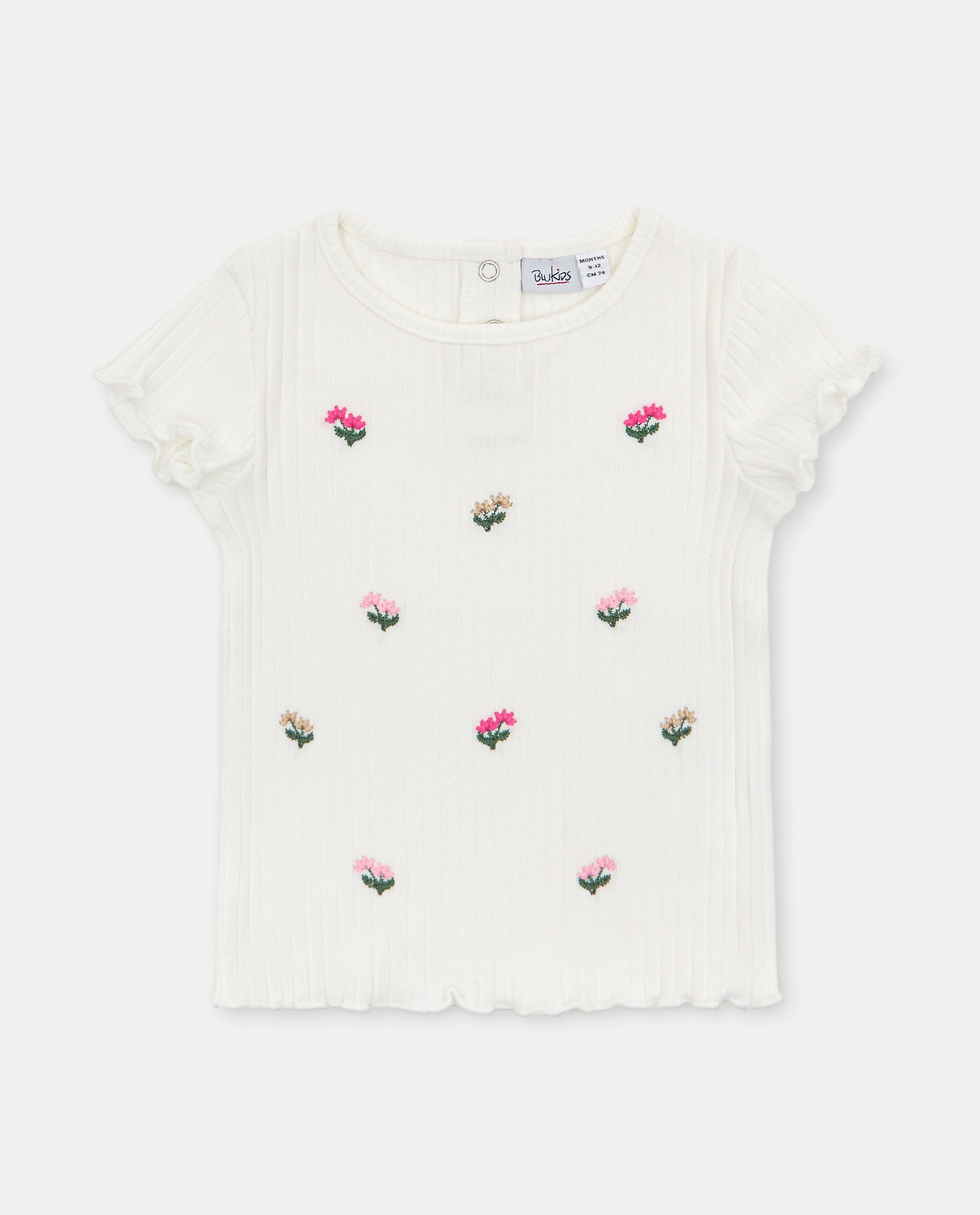 BLUKIDS MAJICA KRATAK RUKAV TSHIRT RIB W/EMBRO