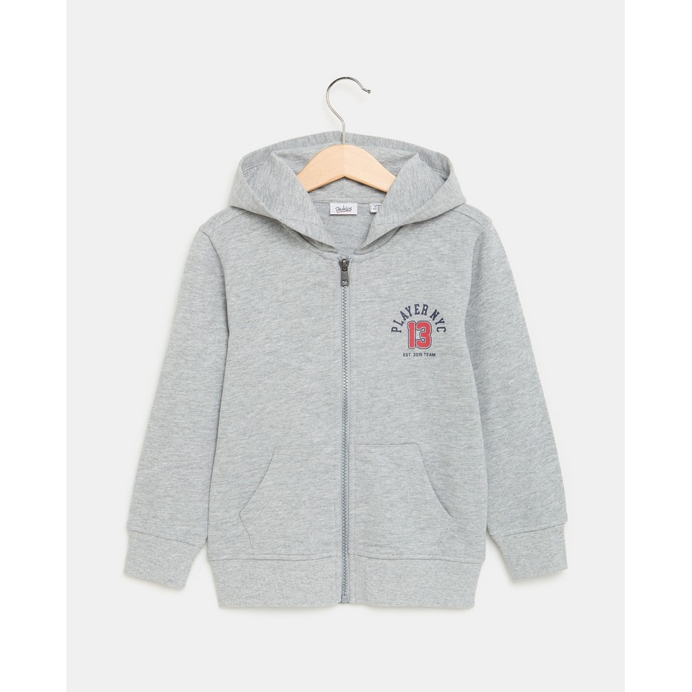 BLUKIDS DUKS SA KAPULJACOM MEDIUM GREY MELANGE