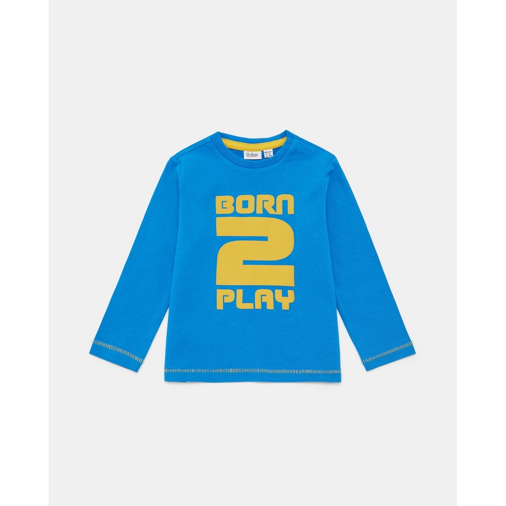 BLUKIDS MAJICA DUG RUKAV IBIZA BLUE 