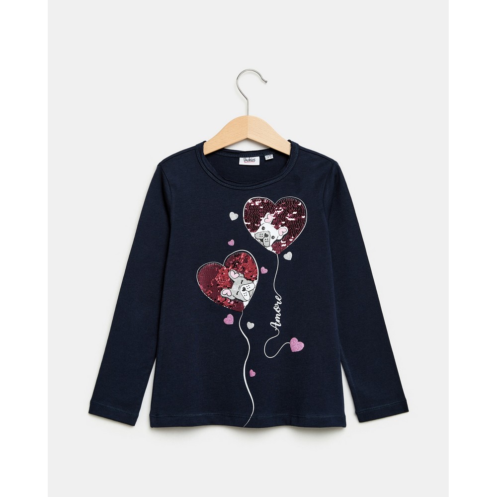 BLUKIDS MAJICA DUG RUKAV DRESS BLUES