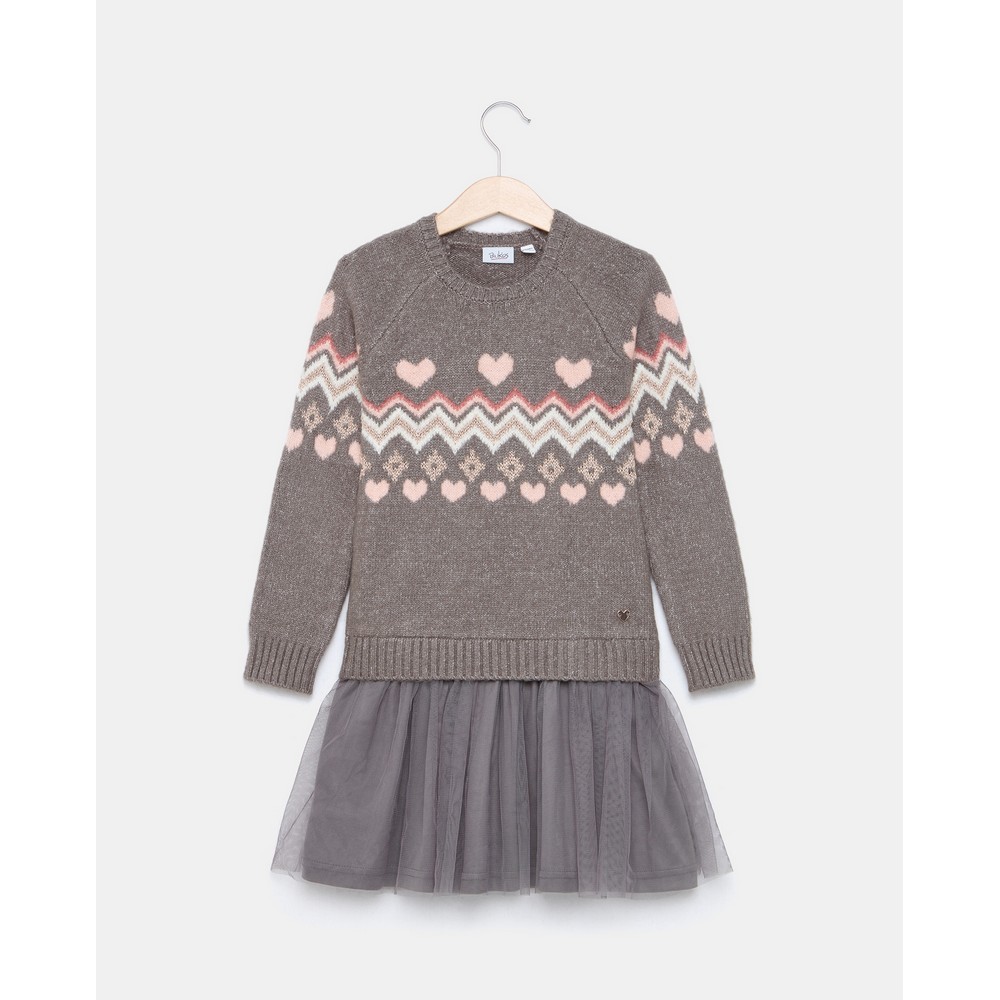 BLUKIDS HALJINA MEDIUM GREY MELANGE