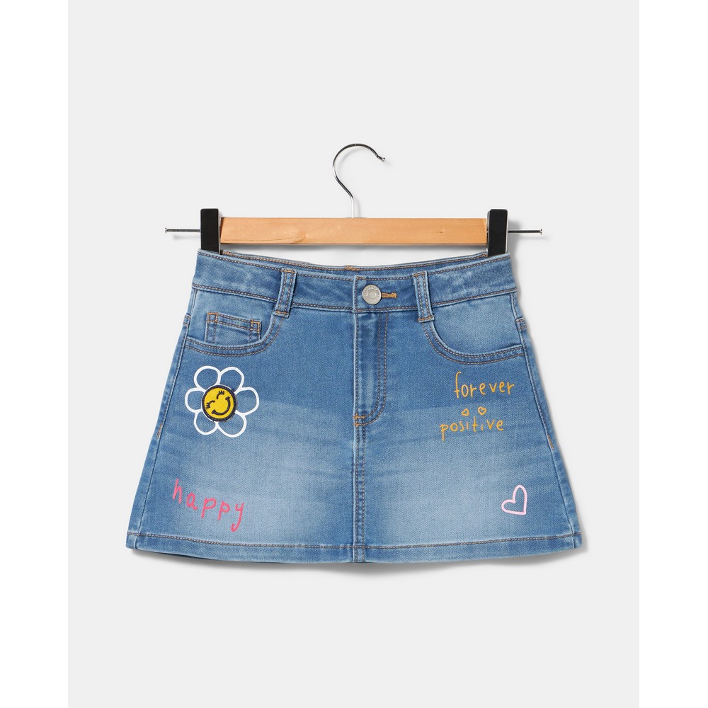 BLUKIDS SUKNJA LIGHT BLUE