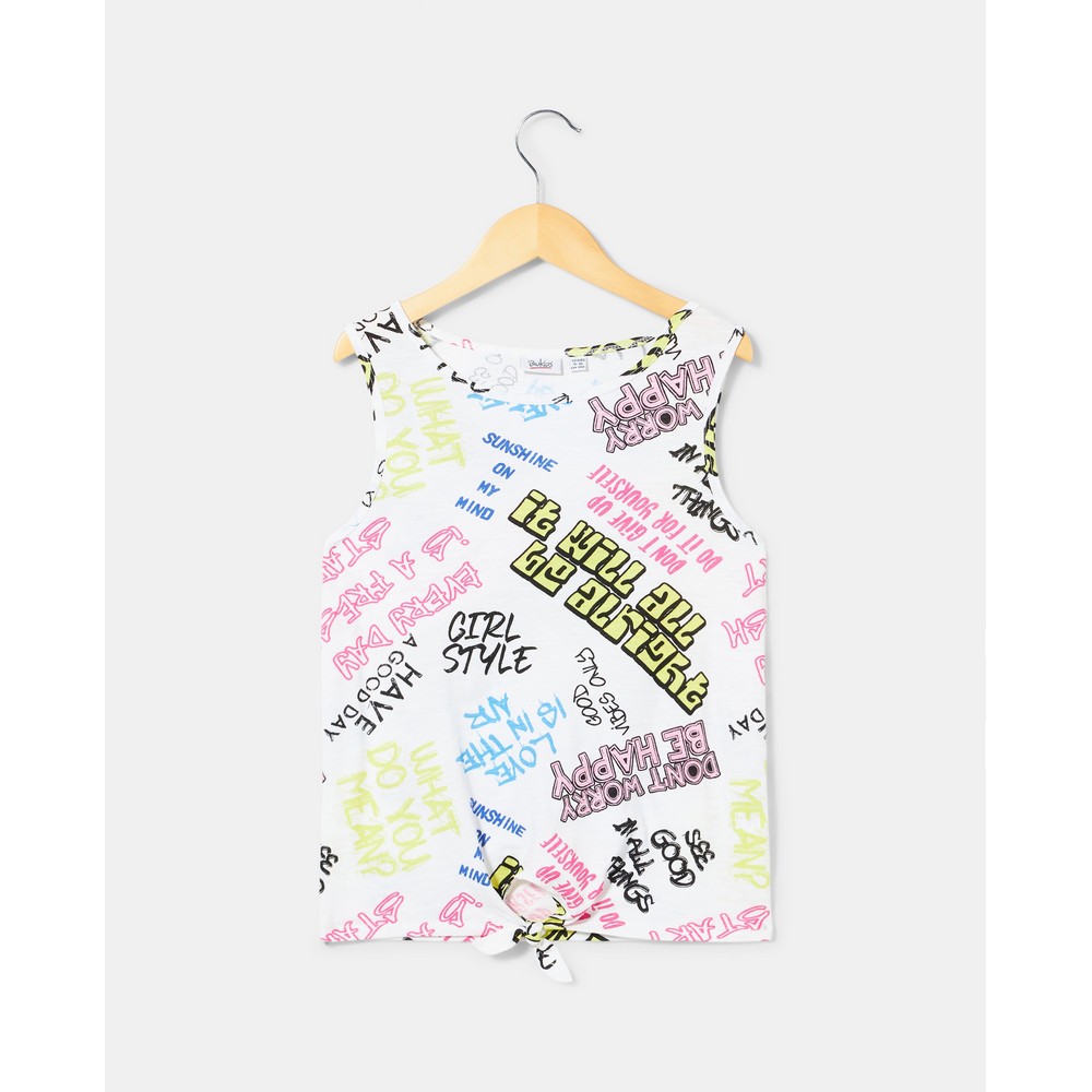 BLUKIDS MAJICA BEZ RUKAVA BRIGHT WHITE