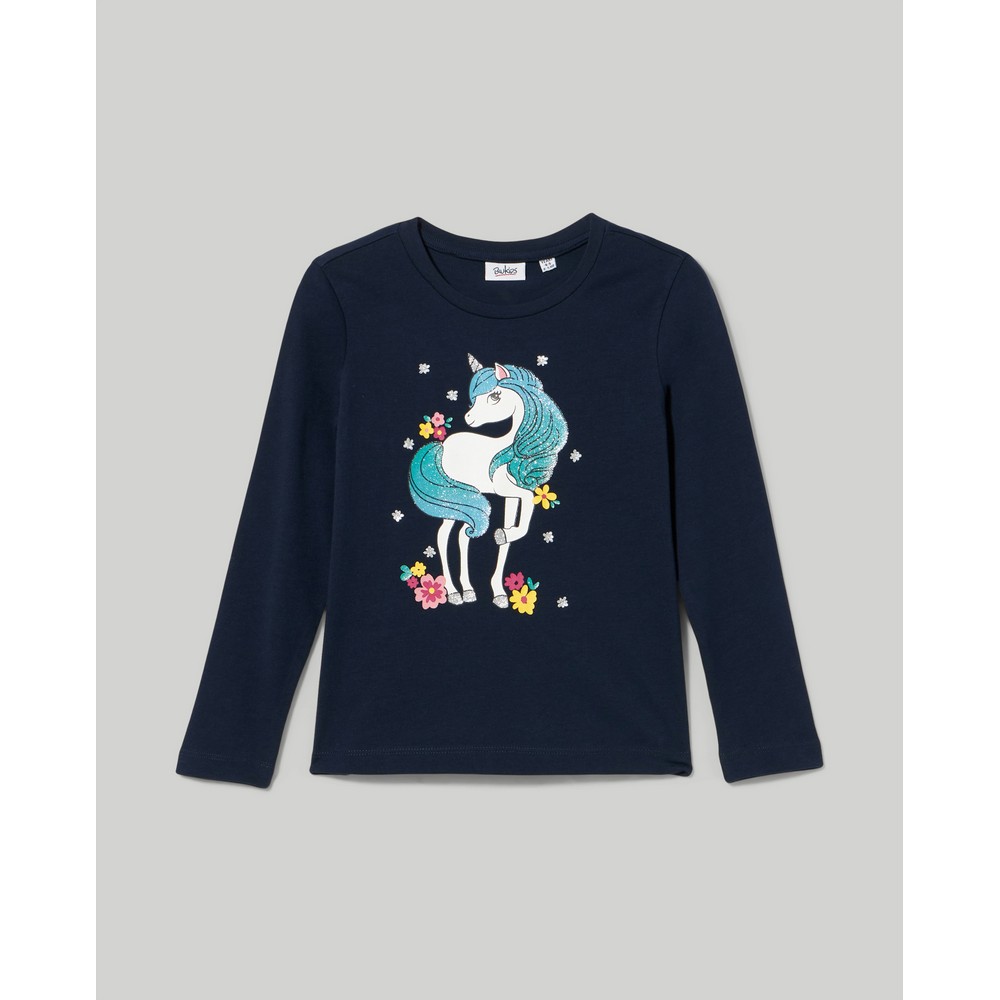 BLUKIDS MAJICA DUG RUKAV DRESS BLUES 