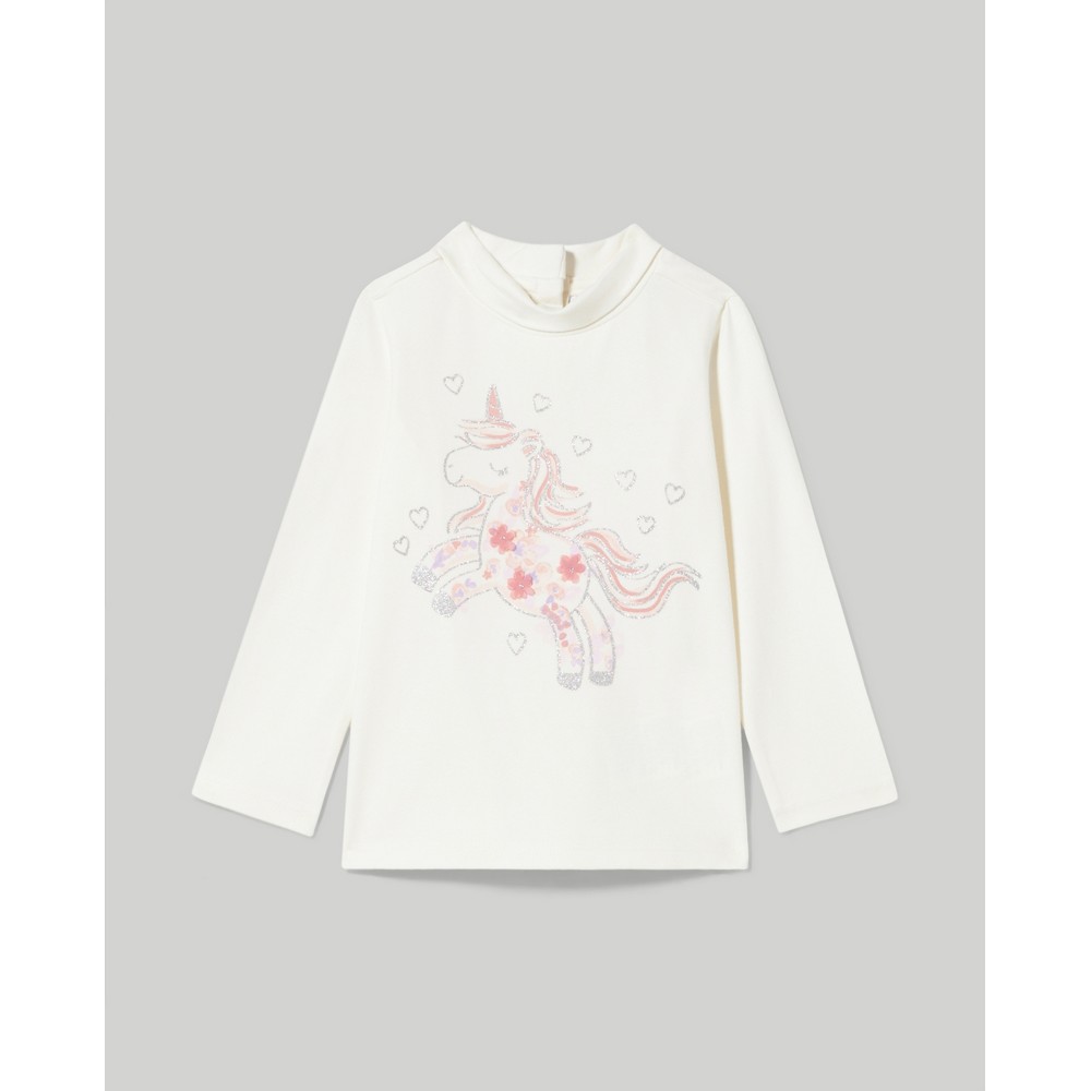 BLUKIDS MAJICA DUG RUKAV BRIGHT WHITE