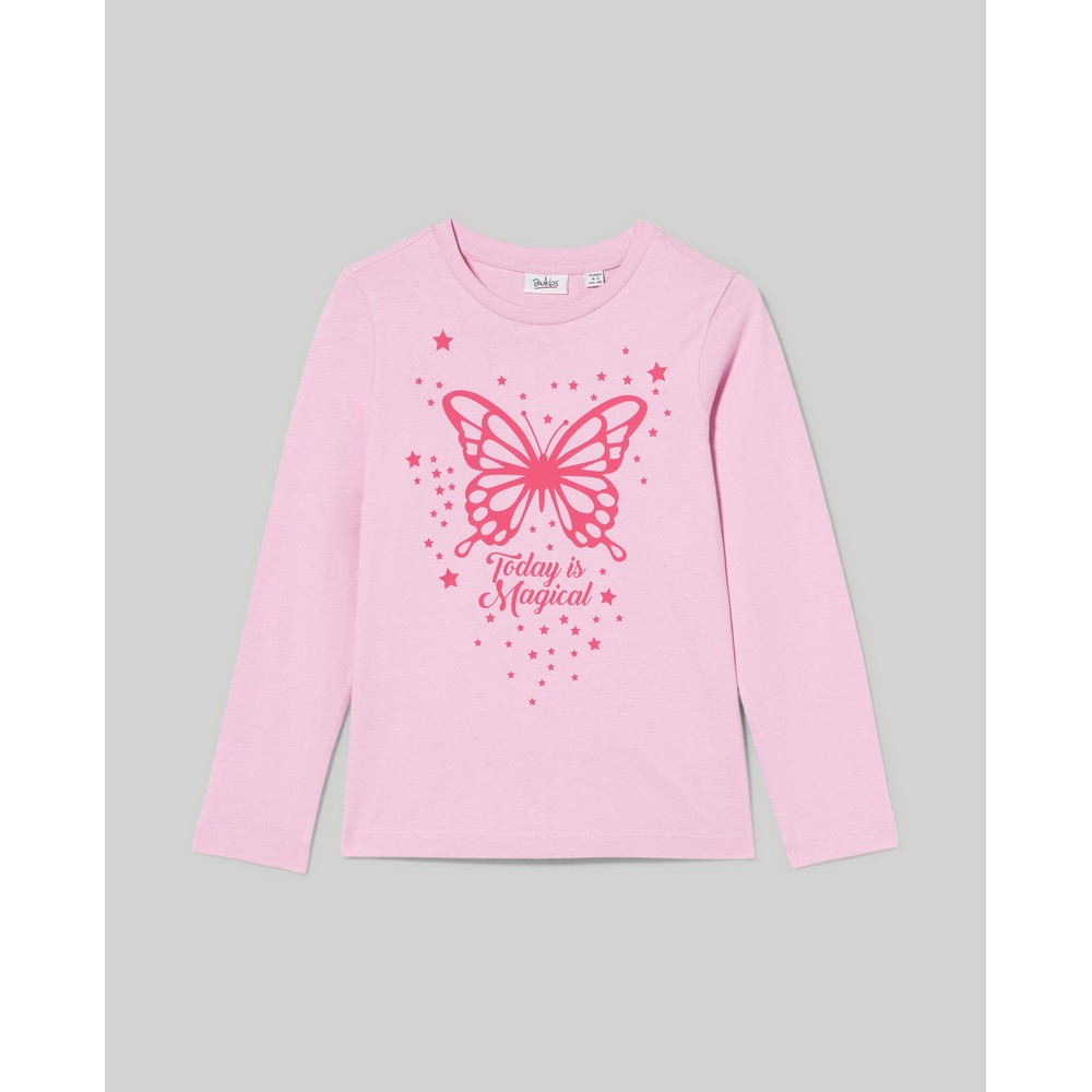 BLUKIDS MAJICA DUG RUKAV PINK LAVENDER 