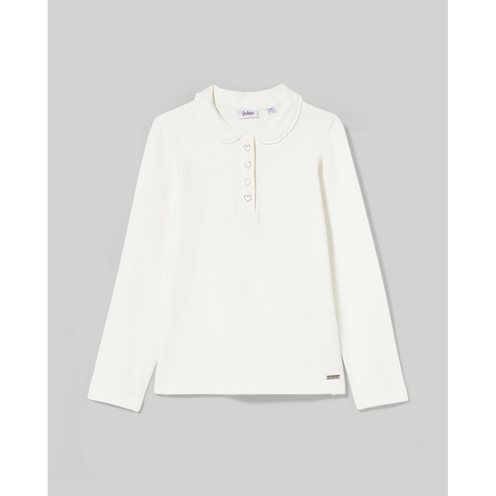 BLUKIDS MAJICA POLO DUG RUKAV CLOUD DANCER