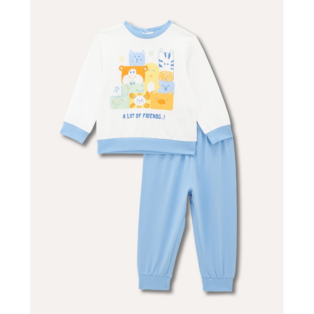 BLUKIDS PIDZAMA OFF WHITE 